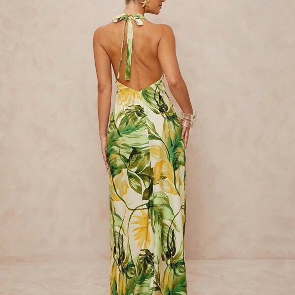 White Boho Women's Beach Vacation High-End Dress - Picture 2 of 7